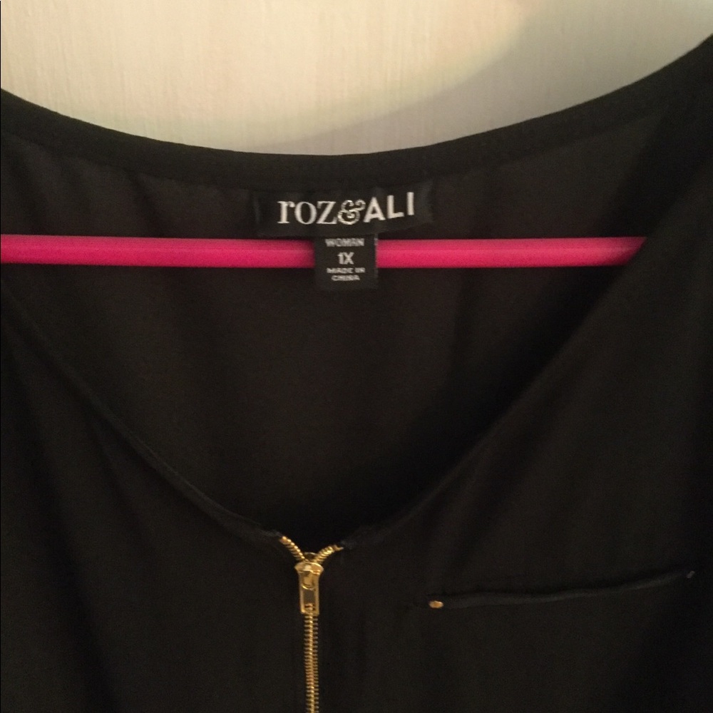 Black, short sleeve shirt
